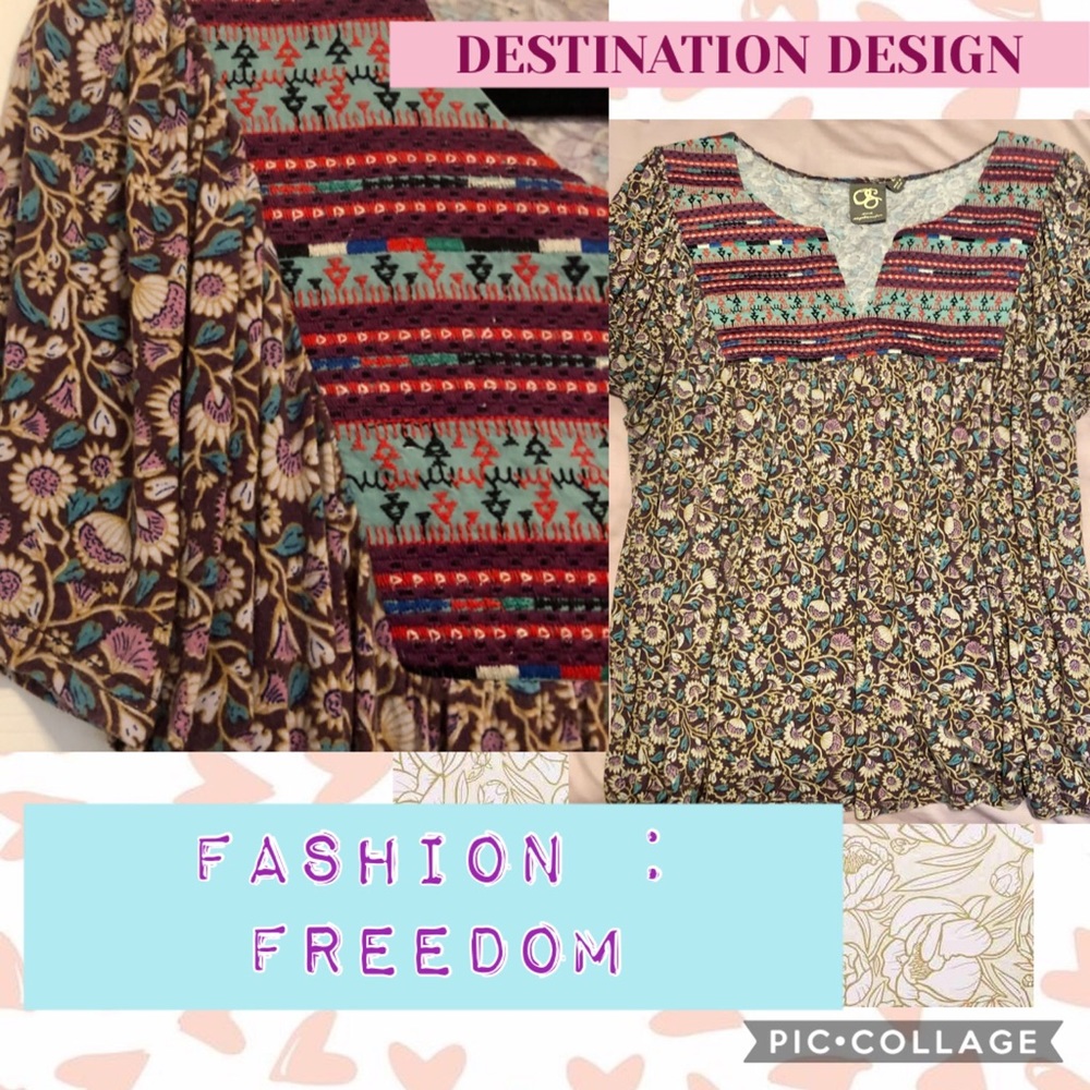🎁Anthropologie Easy fit BOHO embroidered top**